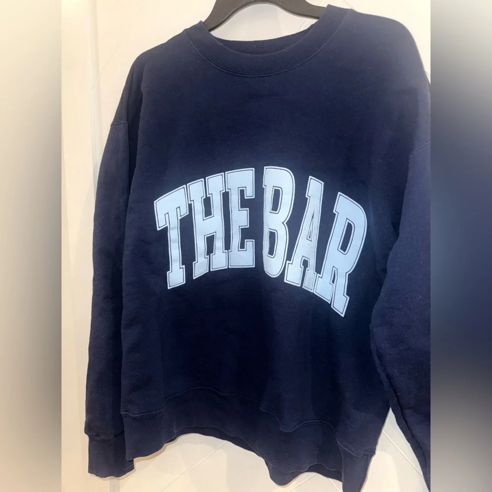 Pristine like new SOLD OUT! The Bar Varsity Sweatshirt Size: medium - Picture 8 of 16